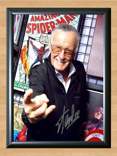 Stan Lee Spiderman Marvel Comic Signed Autographed Photo Poster Print Memorabilia A3