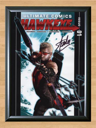 Stan Lee Ultimate Comics Hawkeye Signed Autographed Photo Poster Print Memorabilia A3