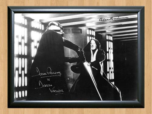 Star Wars Alec Guinness David Prowse Signed Autographed Photo Poster Print Memorabilia A3