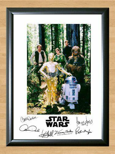 Star Wars Han Solo Luke Skywalker Cast Signed Autographed Photo Poster Print Memorabilia A3