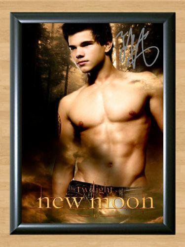 Taylor Lautner New Moon Twilight Signed Autographed Photo Poster Print Memorabilia A3