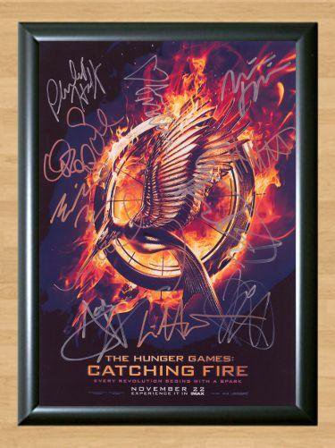 The Hunger Games Catching Fire Cast x12 Signed Autographed Photo Poster Print Memorabilia A3