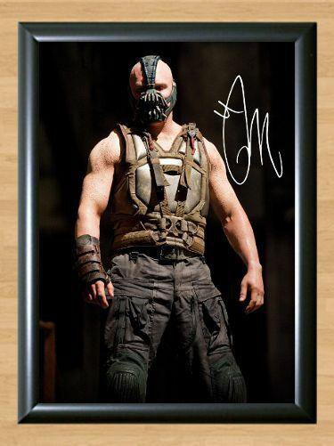 Tom Hardy Dark Knight Batman Rises Signed Autographed Photo Poster Print Memorabilia A3