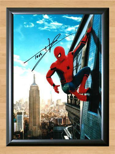 Tom Holland Spiderman Signed Autographed Photo Poster Print Memorabilia A3