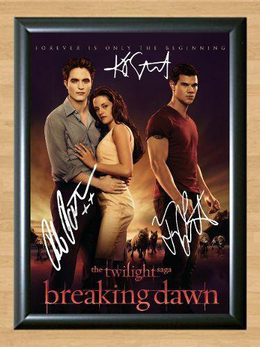 Twilight Breaking Dawn Part 2 Cast Signed Autographed Photo Poster Print Memorabilia A3