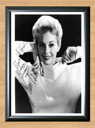 Vertigo Kim Novak Signed Autographed Photo Poster Print Memorabilia A3