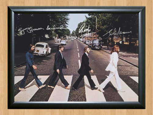 The Beatles Abbey Road John Lennon Paul Signed Autographed Photo Poster Print Memorabilia A3