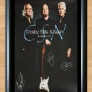 Crosby, Stills & Nash Deja Vu Signed Autographed Photo Poster Print Memorabilia A3