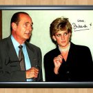 Jacques Chirac Princess Diana Signed Autographed Photo Poster Print Memorabilia A4