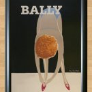Bally Bernard Villemot French Shoes Retro Vintage Decor  Print Photo Poster 11 A4