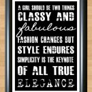 Coco Chanel Quotes Busroll Vintage Industrial Style Print  Poster Photo Decor A4