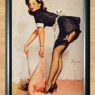 Gil Elvgren Maid Sweep Retro Pinup Girl  Print Poster Vintage Photo Wall Deco A4