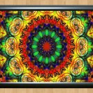 Psychedelic Trippy Funky Mushrooms Audio Hippie Visulization  Photo Print 12 A4