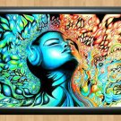 Psychedelic Trippy Funky Mushrooms Audio Video Visulization  Photo Print 18 A4