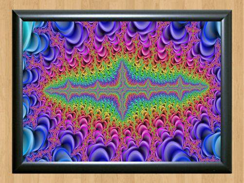 Psychedelic Trippy Funky Mushrooms Audio Video Visulization  Photo Print 8 A4