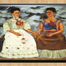 Two Skeletons Art Print Big Eye Frida Kahlo Sugar Skull Love  Print Poster A4