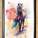 Watercolour Horse Painting Home Deco Room Child Kid Art Photo Print Poster  4 A4