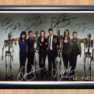 Bones Emily Deschanel Cast Signed Autographed Photo Poster Print Memorabilia A4