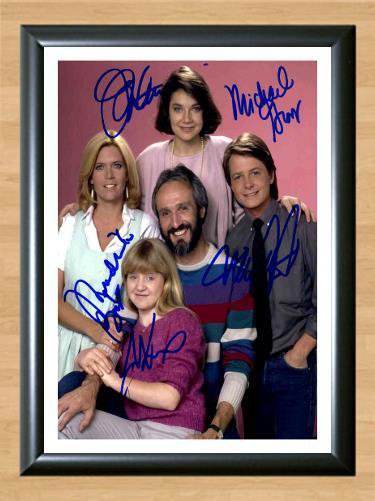 Family Ties Michael J. Fox Cast  Poster Photo  Signed Autographed Photo Poster Memorabilia A4