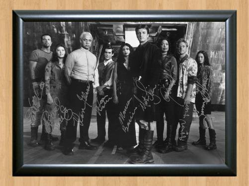 Firefly Nathan Fillion Cast Signed Autographed Photo Poster Print Memorabilia A4