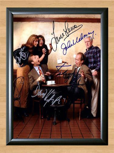 Frasier with Kelsey Grammer Cast Signed Autographed Photo Poster Print Memorabilia A4