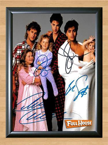 Full House John Stamos Cast Signed Autographed Photo Poster Print Memorabilia A4