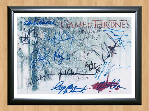 Game of Thrones Cast 16 Signed Autographed Photo Poster Print Memorabilia A4