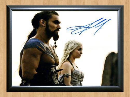 Game of Thrones Jason Momoa Signed Autographed Photo Poster Print Memorabilia A4