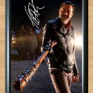 Jeffrey Dean Morgan Negan Lucille Signed Autographed Photo Poster Print Memorabilia A4