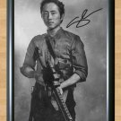 Steven Yeun Walking Dead Season 6 Glenn Rhee Signed Autographed Photo Poster Print Memorabilia A4