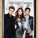 The Vampire Diaries Nina Ian Paul Signed Autographed Photo Poster Print Memorabilia A4