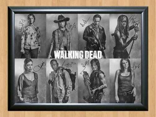 The Walking Dead Cast   Signed Autographed Photo Poster Print Memorabilia A4