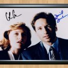 X Files David Duchovny Gillian Anderson Signed Autographed Photo Poster Print Memorabilia A4