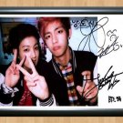 Bangtan Boys BTS V Jungkook Signed Autographed Photo Poster Print Memorabilia A4
