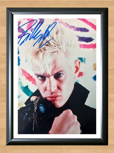 Billy Idol Signed Autographed Photo Poster Print Memorabilia A4