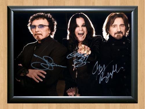 Black Sabbath Group Signed Autographed Photo Poster Print Memorabilia A4