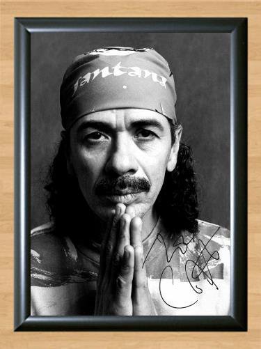 Carlos Santana Abraxas Signed Autographed Photo Poster Print Memorabilia A4