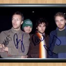 Coldplay Parachutes Mylo Xyloto Signed Autographed Photo Poster Print Memorabilia A4