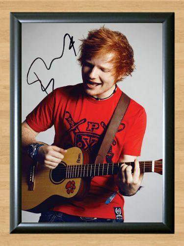 Ed Sheeran A Team Signed Autographed Photo Poster Print Memorabilia A4