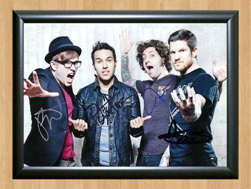 Fall Out Boy Save Rock and Roll Signed Autographed Photo Poster Print Memorabilia A4