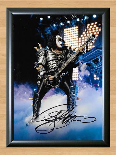 Gene Simmons Klein KISS Signed Autographed Photo Poster Print Memorabilia A4