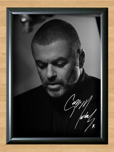 George Michael Faith Older Signed Autographed Photo Poster Print Memorabilia A4