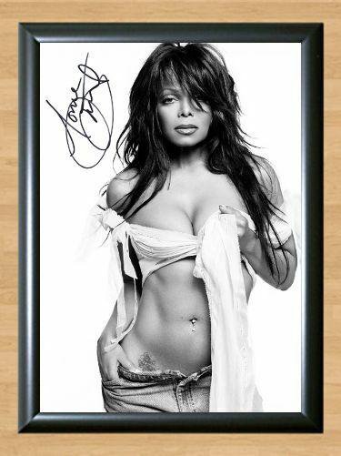 Janet Jackson Rhythm Nation Signed Autographed Photo Poster Print Memorabilia A4