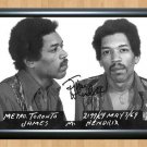 Jimi Hendrix Mug Shot Signed Autographed Photo Poster Print Memorabilia A4