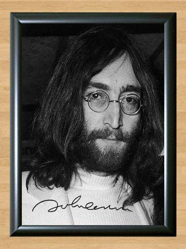 John Lennon Beatles Signed Autographed Photo Poster Print Memorabilia A4