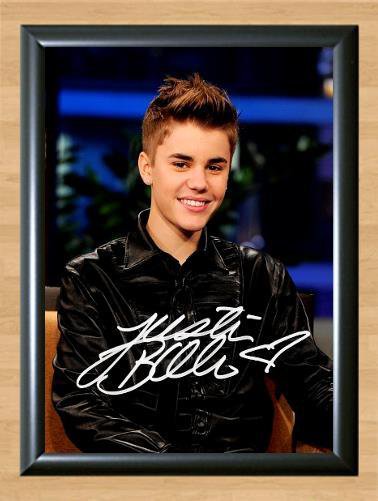 Justin Bieber   Signed Autographed Photo Poster Print Memorabilia A4