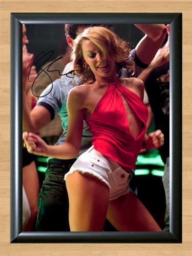 Kylie Minogue Spinning Around Signed Autographed Photo Poster Print Memorabilia A4