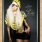 Lady Gaga The Fame Monster Signed Autographed Photo Poster Print Memorabilia A4