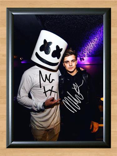 Martin Garrix Marshmello Ibiza DJ Signed Autographed Photo Poster Print Memorabilia A4