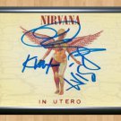 Nirvana Band In Utero Signed Autographed Photo Poster Print Memorabilia A4